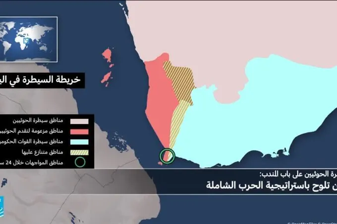 الحوثيون يسيطرون على باب المندب وجزر استراتيجية في 48 ساعة