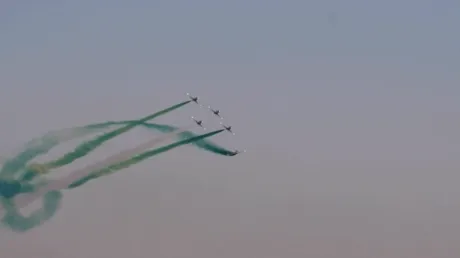 السعودية تحتفل بيومها الوطني بعروض جوية وفعاليات رياضية