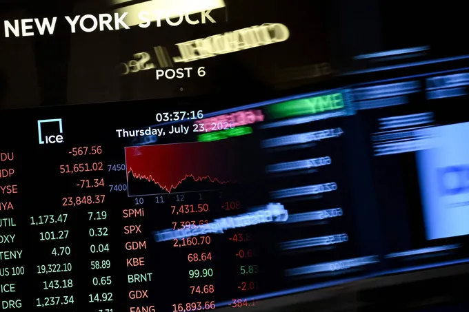 وول ستريت تتراجع مع تجاوز عائد السندات 5% وتصاعد مخاوف الفائدة