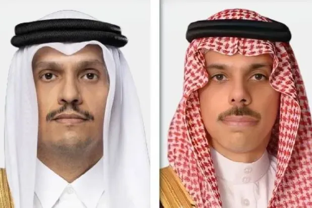 وزيرا خارجية السعودية وقطر يتشاوران هاتفياً حول جهود دعم الاستقرار الإقليمي