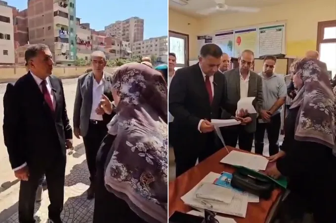 مديرة مدرسة مصرية تواجه محافظ القليوبية بمستندات إنفاقها الشخصي على مدرستها