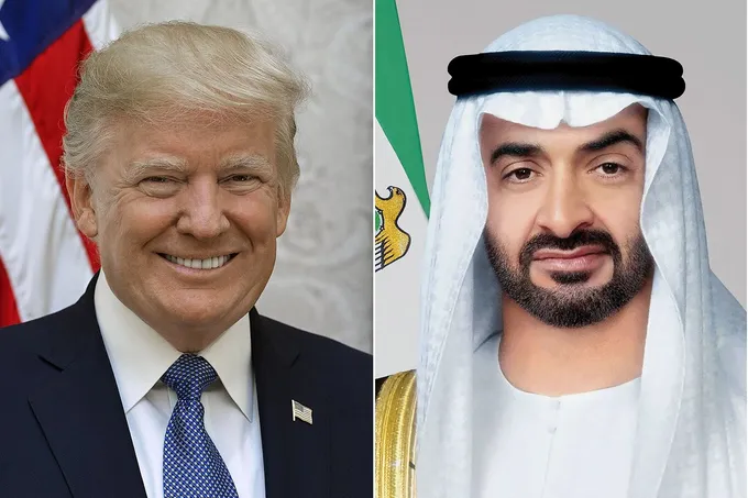 اتصال ترامب بمحمد بن زايد ولقاء سري في سردينيا لبحث الملف الإيراني