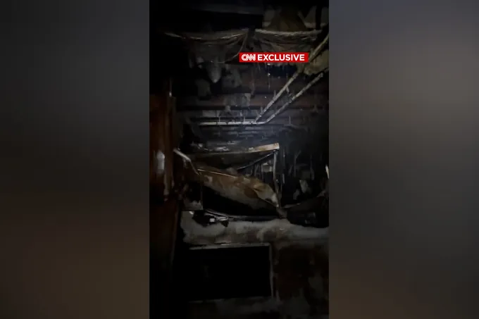 فيديو حصري يكشف أضراراً جسيمة في حاملة الطائرات الأمريكية "جيرالد فورد" جراء حريق خلال حرب إيران